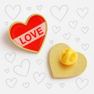 Pin clásico corazón